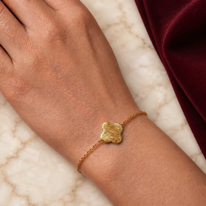 Clover Imprint Bracelet
