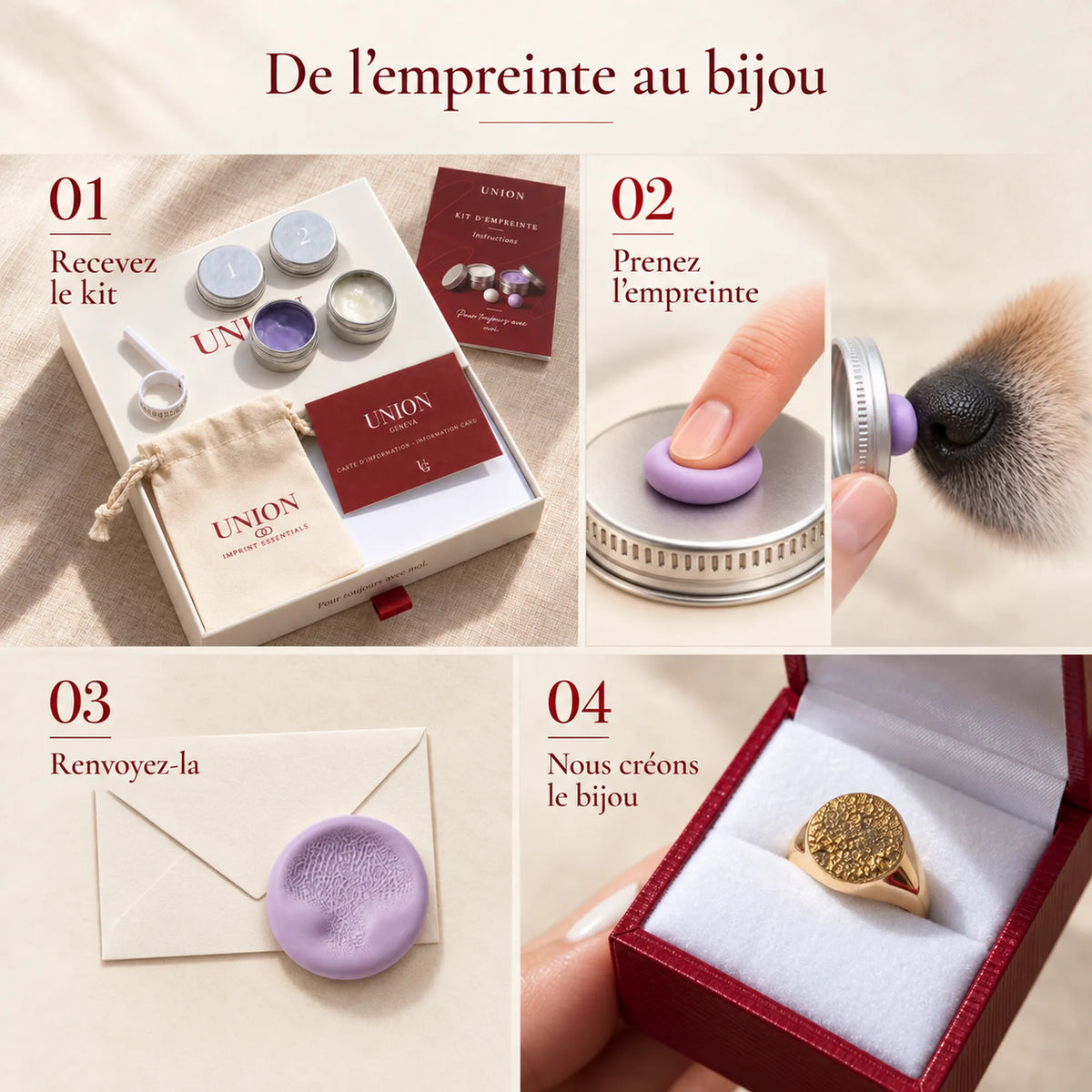 Imprint Clover Ring