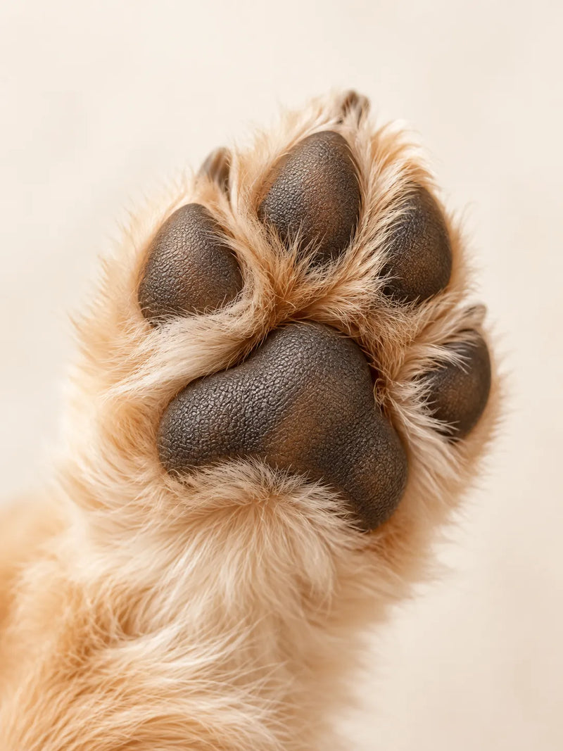 A paw pad imprint