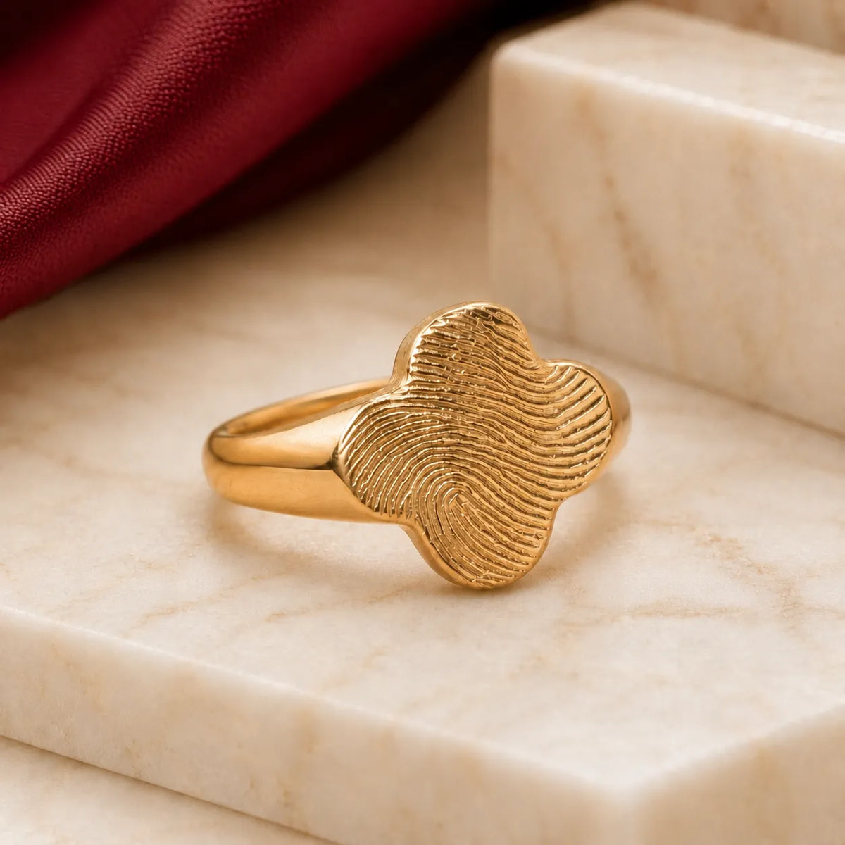 Imprint Clover Ring